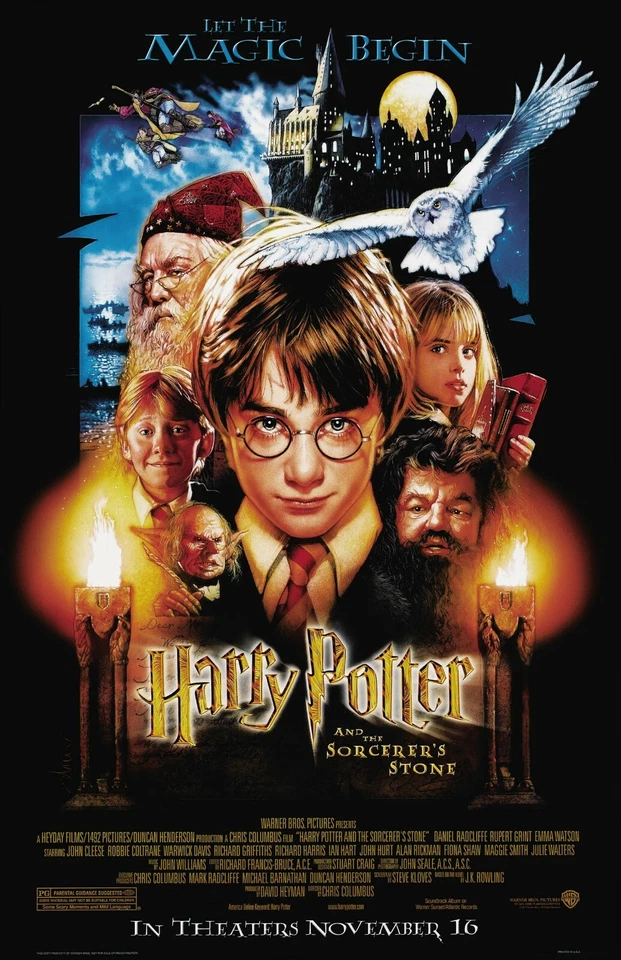 Impresión del póster de la película Harry Potter y la piedra filosofal (b) - Daniel Radcliffe Foto 1 de 1