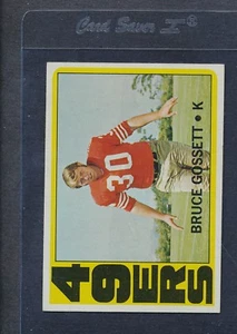 1972 Topps #189 Bruce Gossett 49ers quasi nuovo/MT *979 - Foto 1 di 1