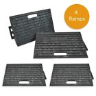4 X Heavy Duty Kerb Access Ramps In Black | Perfect For Hgv Usage Brand New