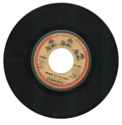 STAIRSTEPS    45 RPM Promo Record    "FROM US TO YOU"   Stereo/Mono   MINT!! - Image 1 of 2