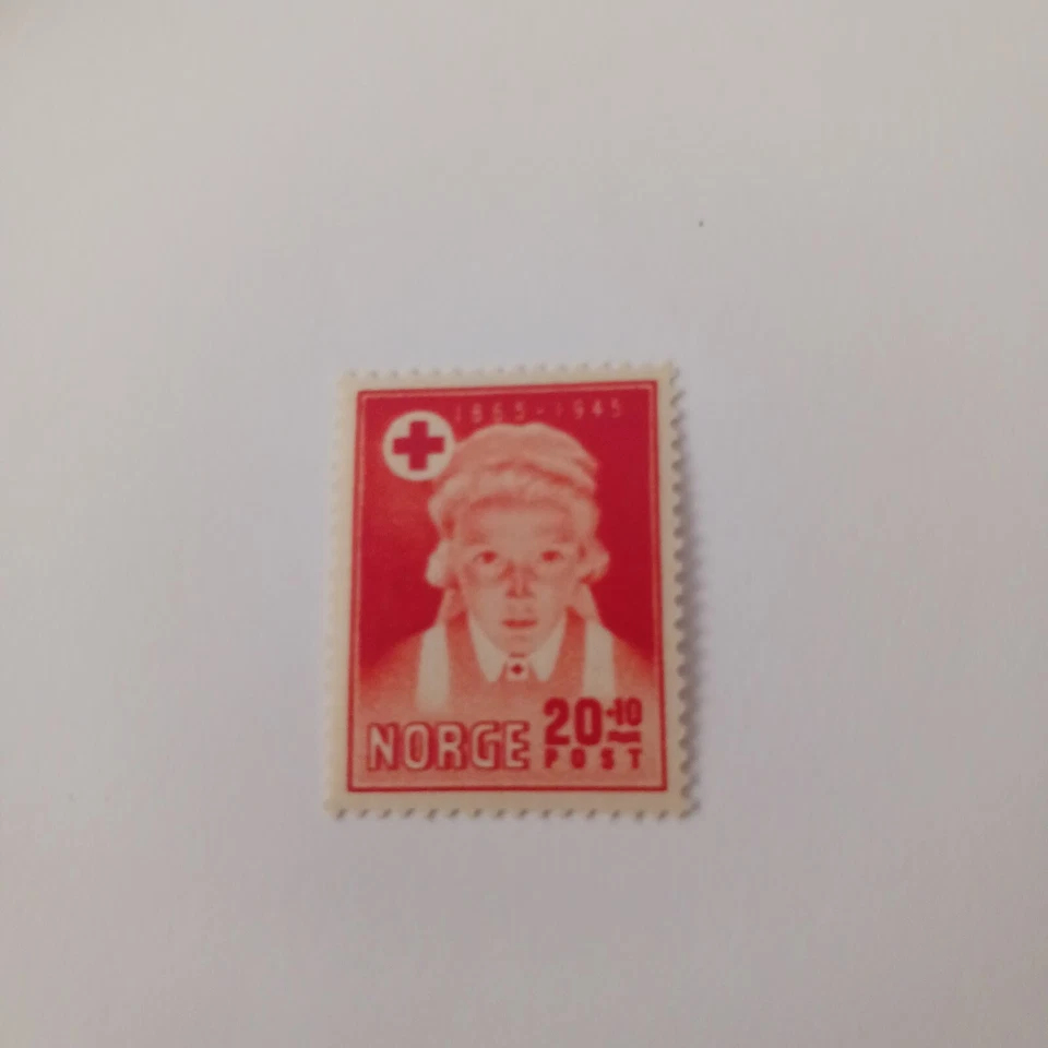 Norway Post War 1945 Red Cross/Nurse MNHOG. VF/XF Sc#B42 - Image 1 of 1