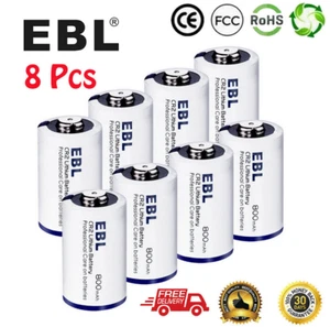 8Pcs EBL CR2 Industrial Lithium Battery DL-CR2 Photo 3V Batteries EXP 2032 - Picture 1 of 11
