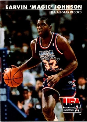 1992 SkyBox USA Magic Johnson #34 USA Basketball Card - Image 1 of 2