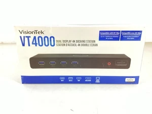 VisionTek VT4000 Dual 4K Docking Station - USB-C/A - DP, HDMI - 901005 - Picture 1 of 4