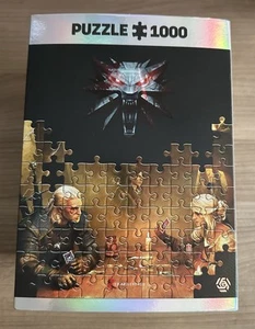 The WITCHER 3 - Original Puzzle 1000 Teile - GERALT & CIRI „GWENT FIGHT“ Wie Neu - Bild 1 von 7