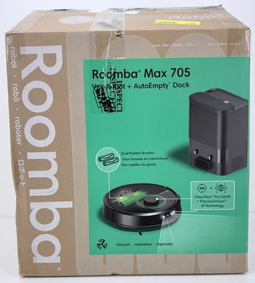 iRobot - Roomba Max 705 Vacuum + AutoEmpty Dock - Image 1 of 4