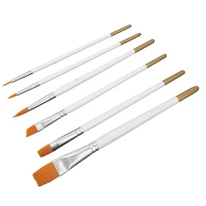 Lot De 6 Pinceaux Pour Peinture Acrylique Professionnelle - Afbeelding 1 van 12
