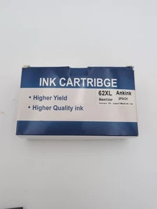 2 PACKS Reman Replacement Ink Set for HP 62XL C2P05AN C2P07AN HY Two Tricolor - Picture 1 of 5