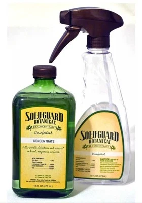 Desinfectante concentrado Melaleuca Sol-U-Guard Botanical 2X 16 oz y botella de spray  Foto 1 de 4