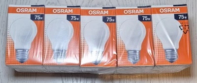 10x Osram E27 75W matt Glühlampe Glühbirne dimmbar Kein LED 935lm - Bild 1 von 3