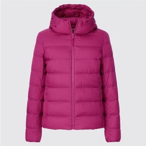 Uniqlo Pink Extra Light Down Parka Jacket - Picture 1 of 8