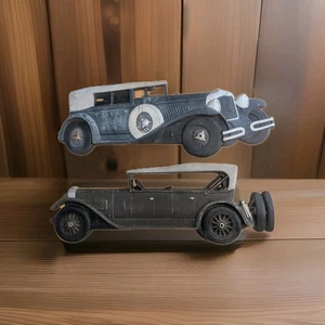 Set 2 targhe vintage Whitehall 1973 auto antiche metallo fuso decorazione da appendere a parete  - Foto 1 di 16