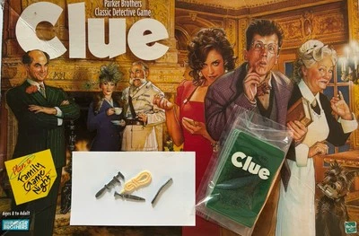 CLUE Board Game by Parker Brothers REPLACEMENT PARTS ONLY (1996) VERY GOOD! - Image 1 of 4