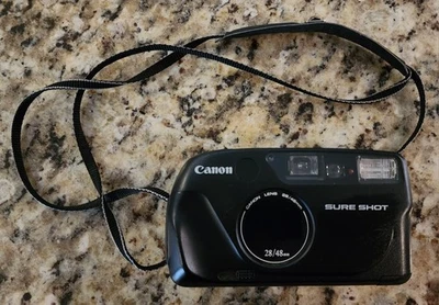 Canon Sure Shot 35mm Point and Shoot Film Camera 28-48mm Lens Untested!!! - Image 1 of 3