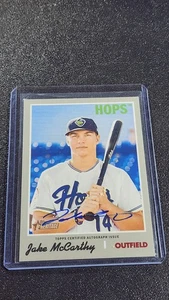 Topps Heritage Minor League Edition 2019 - Autógrafos reales Jake McCarthy... - Imagen 1 de 2