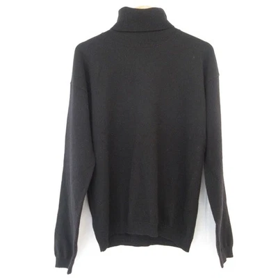 Suéter tejido cachemir cuello alto Ballantyne, talla 42, negro para mujer USADO Foto 1 de 4