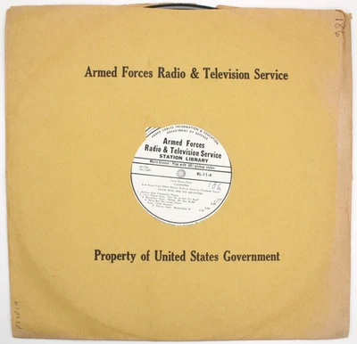 1963 AFRTS Elizabeth Taylor Cleopatra Film David Rose Armed Forces Transcription - Image 1 of 4