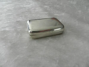 Ancienne tabatière boite argent massif French silver Snuff Box cartouche - Foto 1 di 7