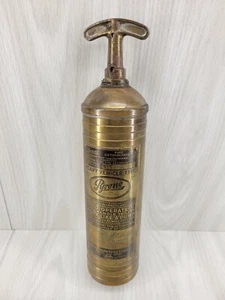 Vintage Pyrene Brass Fire Extinguisher (empty) - Picture 1 of 13
