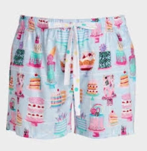 NEW ❤PETER ALEXANDER & KATHERINE SABBATH❤ MID SHORTS BIRTHDAY CAKE SZ 3+ FITS 24 - Picture 1 of 7