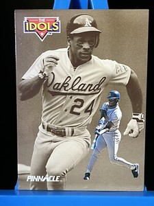 1992 Pinnacle Ken Griffey Jr Rickey Henderson #283 The Idols NMMT
