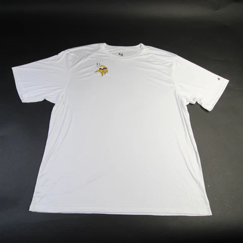 Minnesota Vikings Badger Short Sleeve Shirt Men's White Used Cover