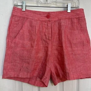 Pantalones Cortos Tommy Bahama Lino Talla 4 Mujer Rosa Chino - Imagen 1 de 9