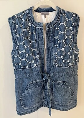 Nuevo con etiquetas Catálogo Sundance Condiciones Aplicar Chaleco Cambray Cinturón Talla XL Foto 1 de 4