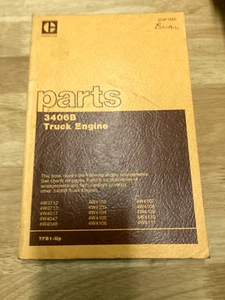 CAT CATERPILLAR 3406B DIESEL ENGINE   PARTS MANUAL S/N  4W4 4W3 - Picture 1 of 1