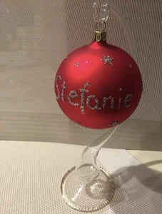 Weihnachtskugel personalisiert Lauschaer Glaskugel Weihnachten - Bild 1 von 9