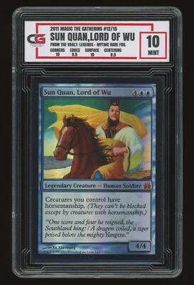 Sun Quan, Lord of Wu FOIL - From the Vault Legends MTG - CG 10 Mint Graded - Image 1 of 2