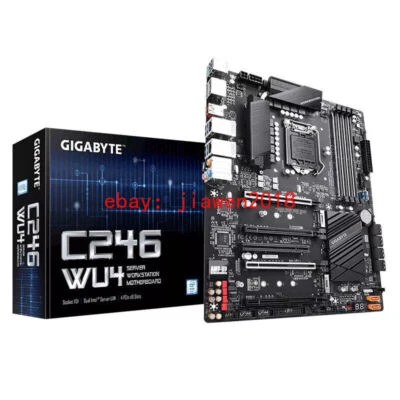 GIGABYTE C246 WU4 Motherboard LGA1151 8th/9th Gen Core i7/i5/i3/Pentium/Celeron - Image 1 of 4