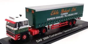 Oxford Diecast escala 1/76 STOB027 - DAF 2800 lado de la cortina Eddie Stobart - Imagen 1 de 5