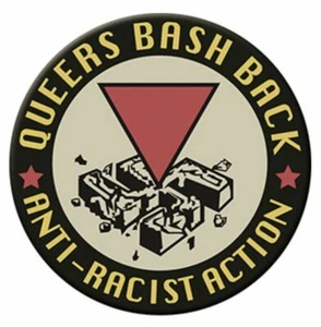 Queers Bash Back Antifaschistischer Antifa LGBTQ Magnet M001MAG - Bild 1 von 3
