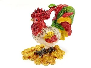 Hahn Huhn Schmuck Schmuckkästchen Deko Sammlung Tier süß Geschenk 02089 - Bild 1 von 3
