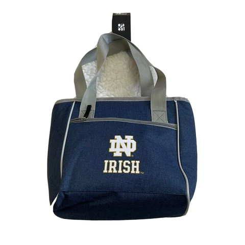 Notre Dame Crosshatch 16 Can Cooler Tote New with Tag Cover