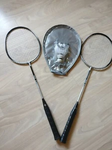 Badminton Schläger Set, NO LIMIT mit Hülle und 3-Bällen - Bild 1 von 4