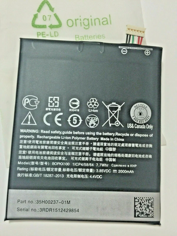 BATERÍA ORIGINAL HTC WISH 626 D626T 628 D626W D626U BOPKX100 Foto 1 de 4