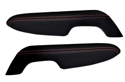 Cubierta de panel de puerta con reposabrazos de cuero PVC para Toyota Prius 2016-2020 punto rojo Foto 1 de 4