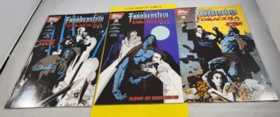 The Frankenstein Dracula War #1, #2, #3 Set 1995 Topps Comics Roy Thomas - Image 1 of 4