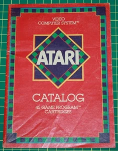 Atari 2600 Game Manual: Atari VCS 45 Game Program Cartridge Catalog Red - Picture 1 of 2