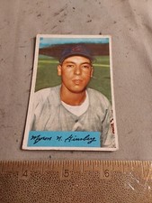 1954 Bowman Baseball No 52 Joe Ginsberg Cleveland Indians