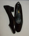 Soft & Flexible dk brown slip on  1.5" heels UK 8