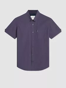 Camisa Ben Sherman Signature Gingham Mangas Cortas Ciruela 0059142 - Imagen 1 de 2