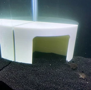 Aquarium Corner Cave Hideout Axolotl Cichlid Cave Fish Tank Accessories Supplies - Picture 1 of 6