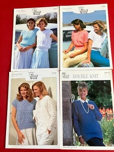 King Cole Knitting Patterns Woman Top Cardigan Lacy Pattern DK 640.2.3 - Picture 1 of 5