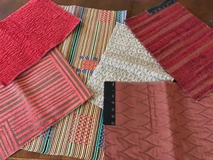 MUESTRAS DE TELA DONGHIA #8 ONDE SEDONA ETC MAGNÍFICAS  - Imagen 1 de 3
