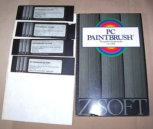 1987 PC Paintbrush Z-Soft Box & Manual IBM Personal Computer & Compatibles - Picture 1 of 7