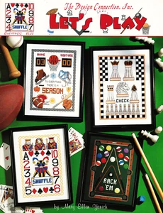 LET'S PLAY Billar Piscina Ajedrez Deportes Poker Tarjetas de Póquer Punto de Cruz Folleto - Imagen 1 de 1