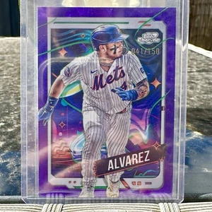 2024 Topps Chrome Cosmic Francisco Alvarez Purple Nebula Refractor /150 SP #71 - Picture 1 of 1